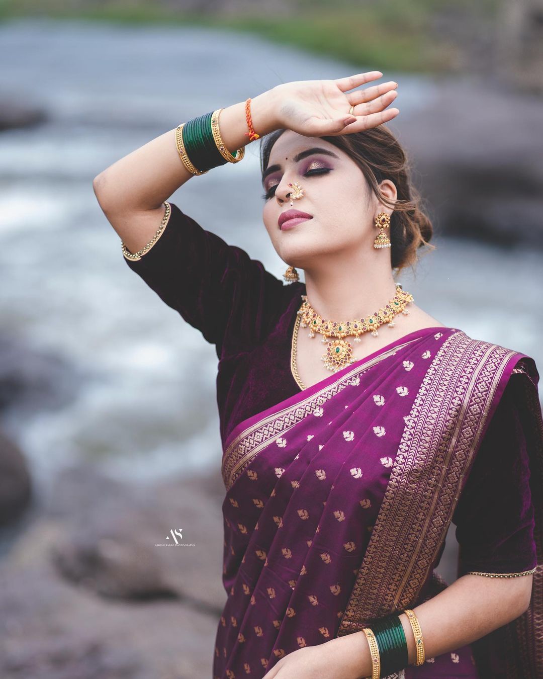 Chatoyant Purple Soft Silk Saree With Delightful Blouse Piece