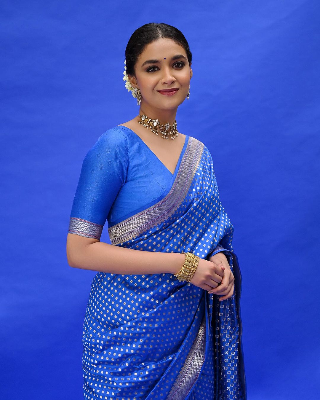 Desirable Royal Blue Soft Silk Saree With Divine Blouse Piece