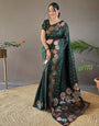 Scintilla Green Soft Silk Saree With Tempting Blouse Piece