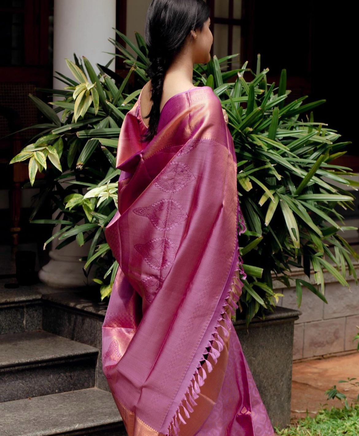 Stunner Pink Soft Silk Saree With Ephemeral Blouse Piece