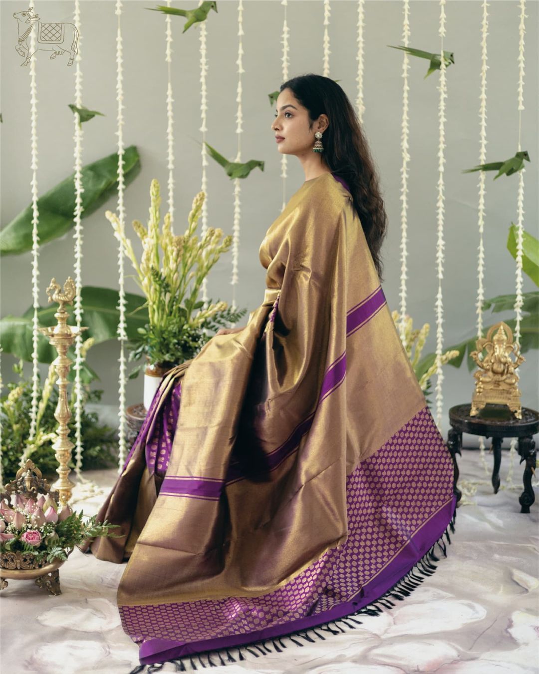 Flattering Mustard Soft Banarasi Silk Saree With Gossamer Blouse Piece