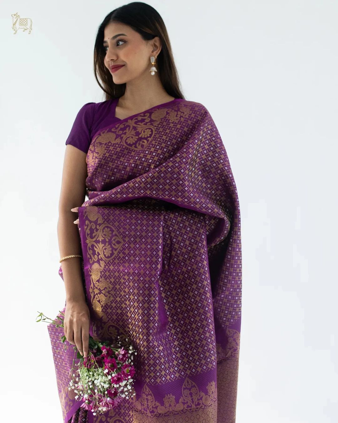 Imaginative Purple Soft Silk Saree With Lassitude Blouse Piece