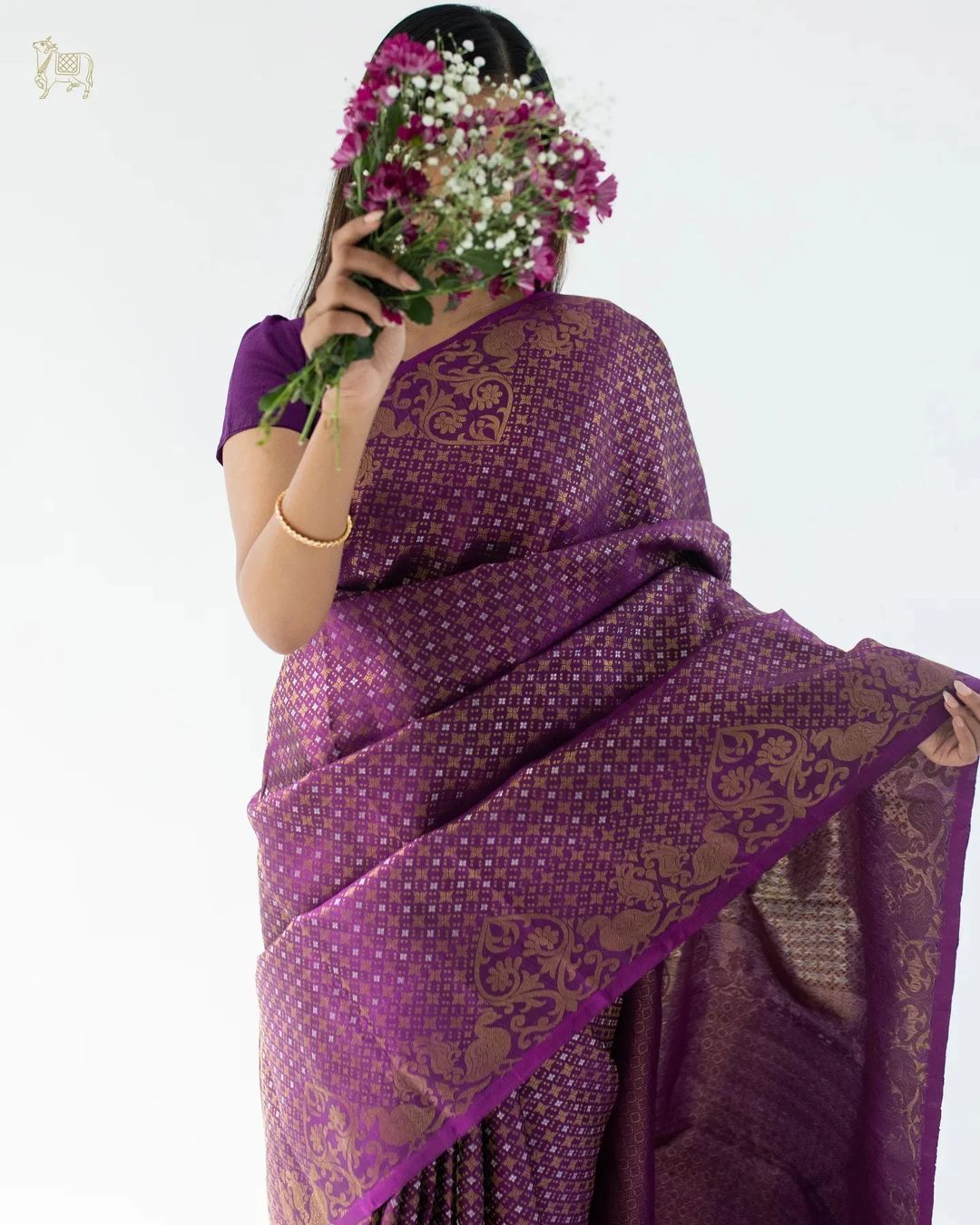 Imaginative Purple Soft Silk Saree With Lassitude Blouse Piece