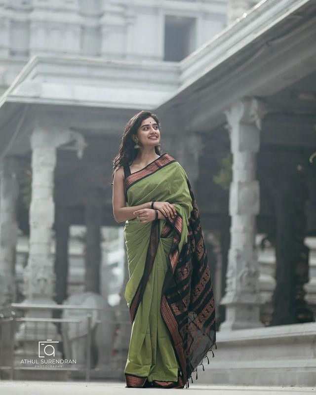 Fancifull Pista Soft Silk Saree With Lassitude Blouse Piece