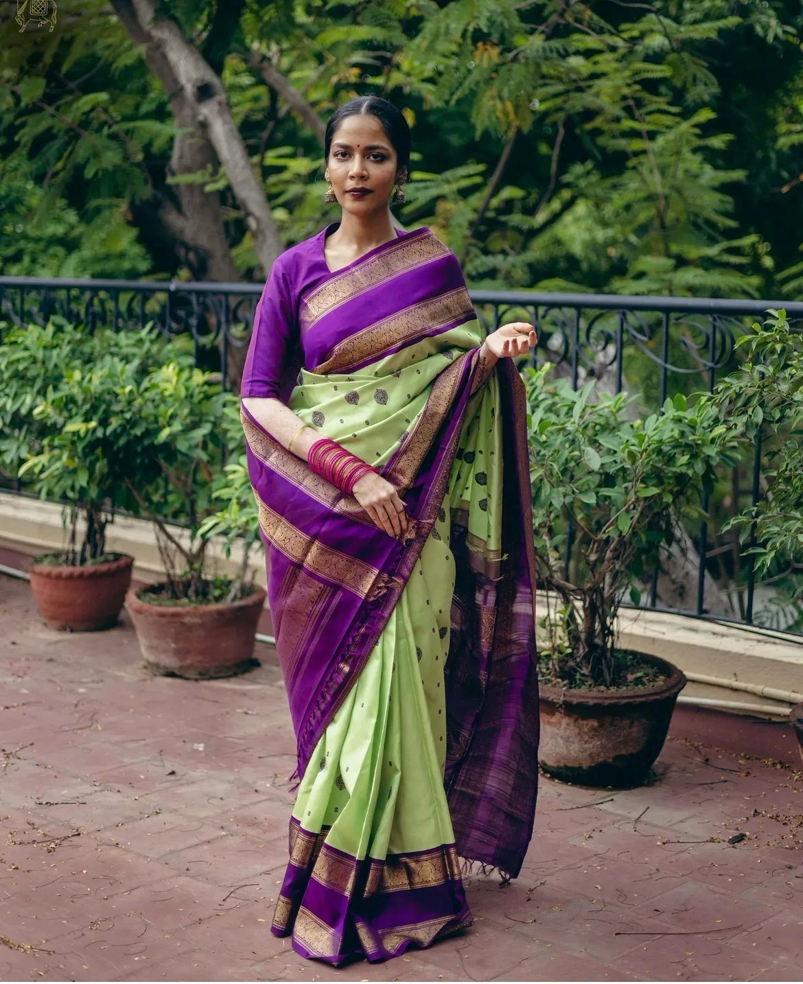 Angelic Pista Soft Silk Saree With Exceptional Blouse Piece