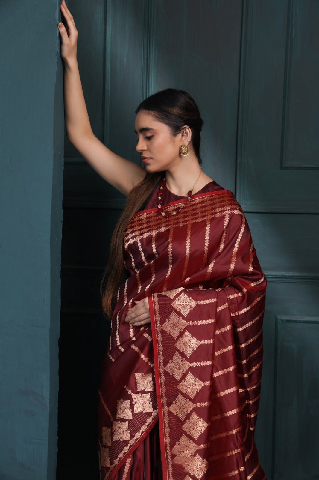 Refreshing Maroon Soft Silk Saree With Seraglio Blouse Piece