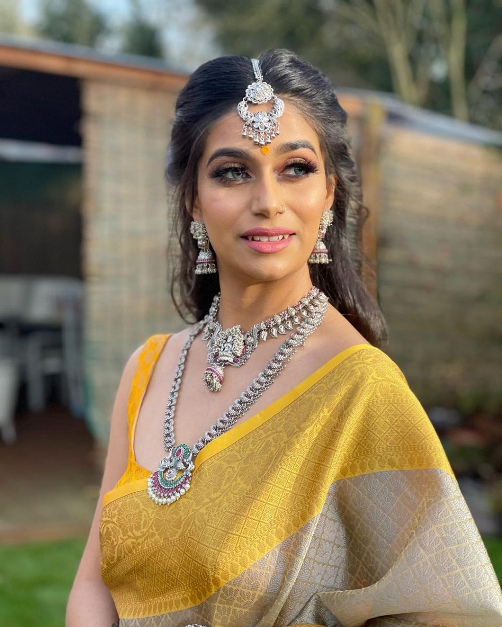 Majesty Grey Color Soft Banarasi Silk Saree With Blouse Piece