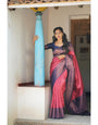 Dalliance Dark Pink Color Soft Silk Saree With Blouse Piece