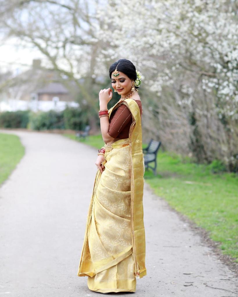 Hypnotic Yellow Color Soft Banarasi Silk Saree With Blouse Piece