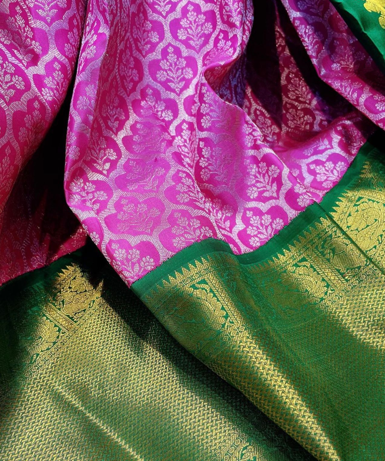 Precious Pink Soft Banarasi Silk Saree With Blouse Piece