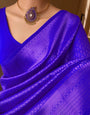 Imaginative Blue Soft Silk Saree With Ideal Blouse Piece
