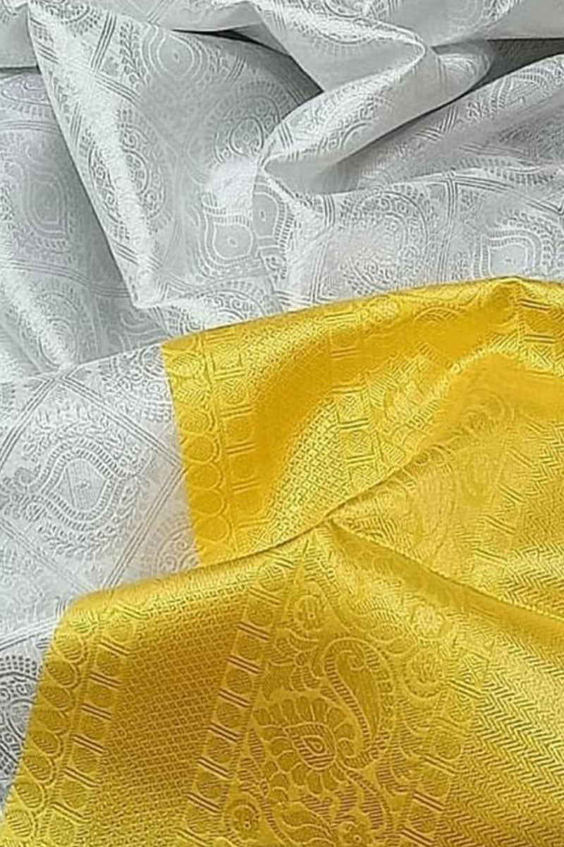 Murmurous Beige Color Soft Silk Saree With Blouse Piece